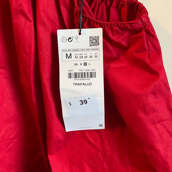 Red Zara Blouse - Picture 2 of 3